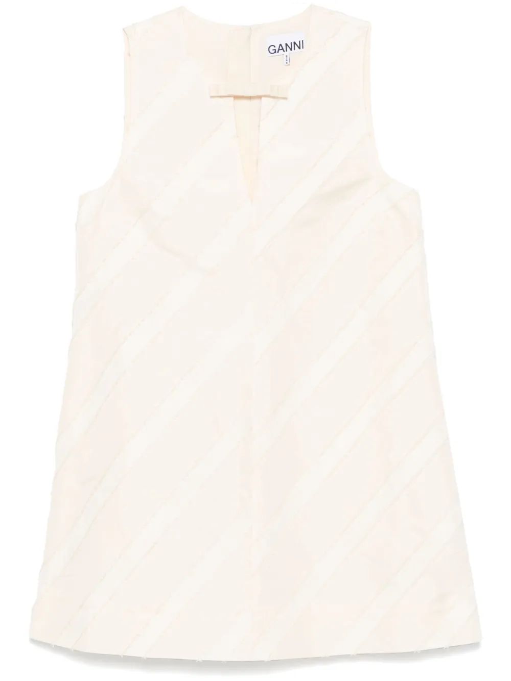 Stripe Taffeta Mini Dress