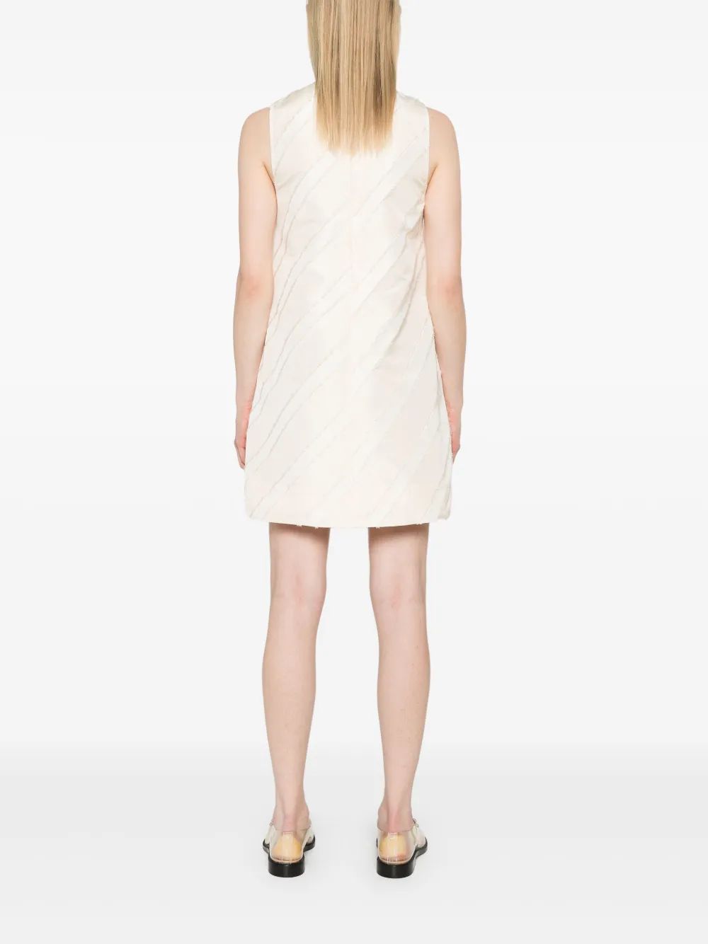 Stripe Taffeta Mini Dress