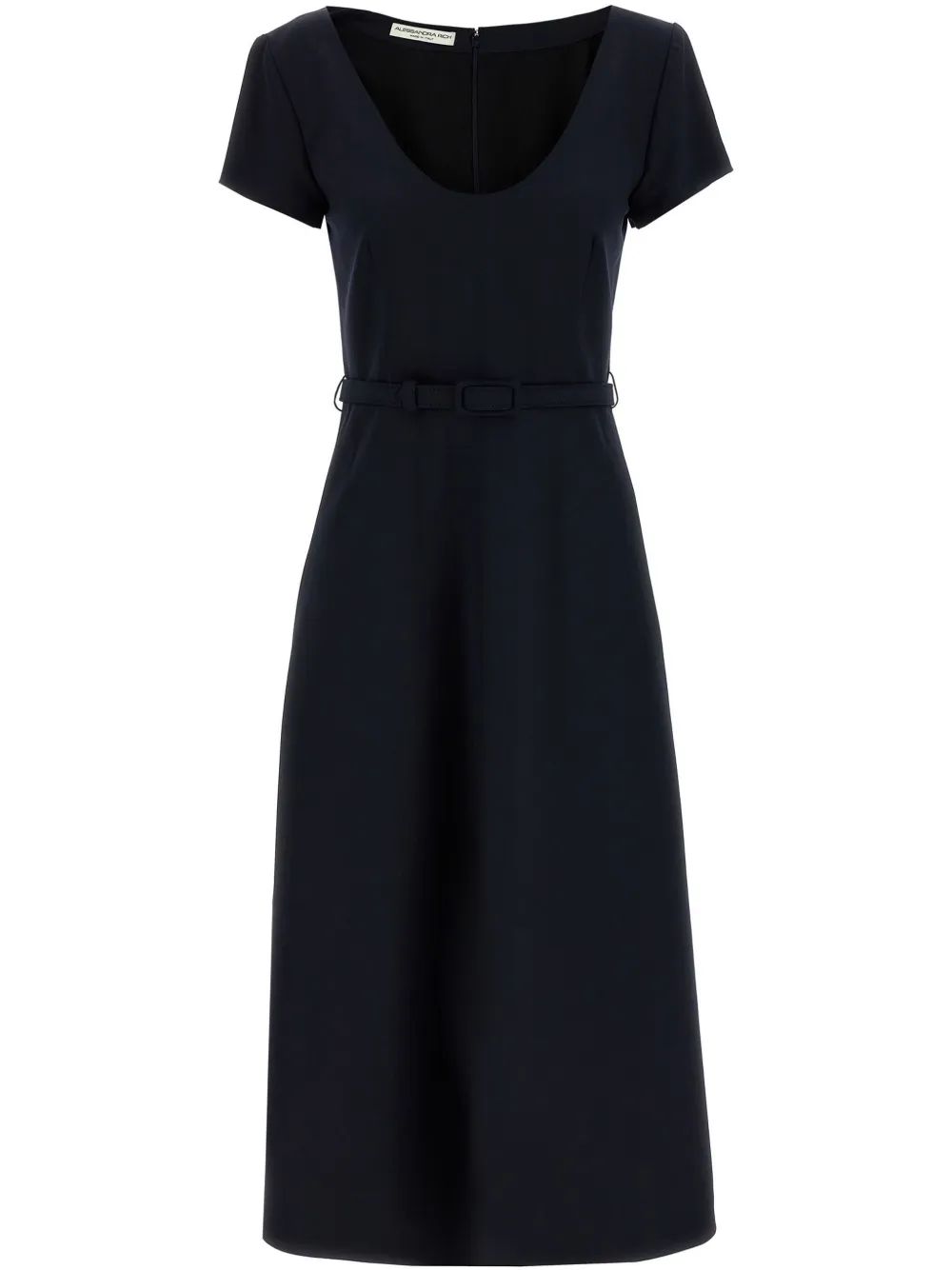 LIGHT WOOL DRESS WITH BELT
