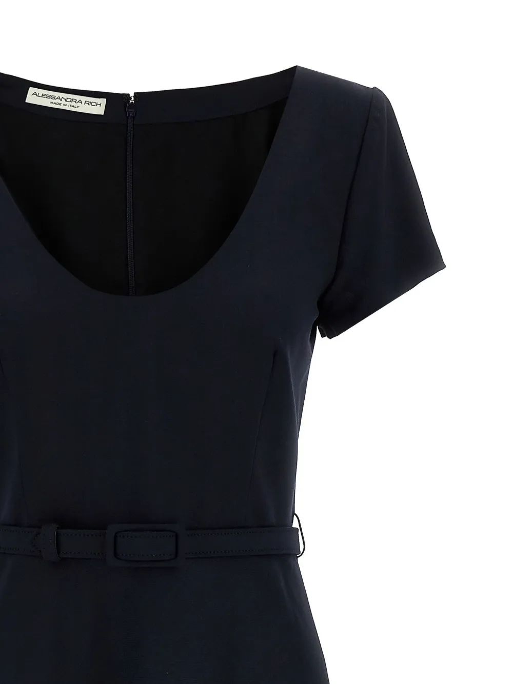 LIGHT WOOL DRESS WITH BELT