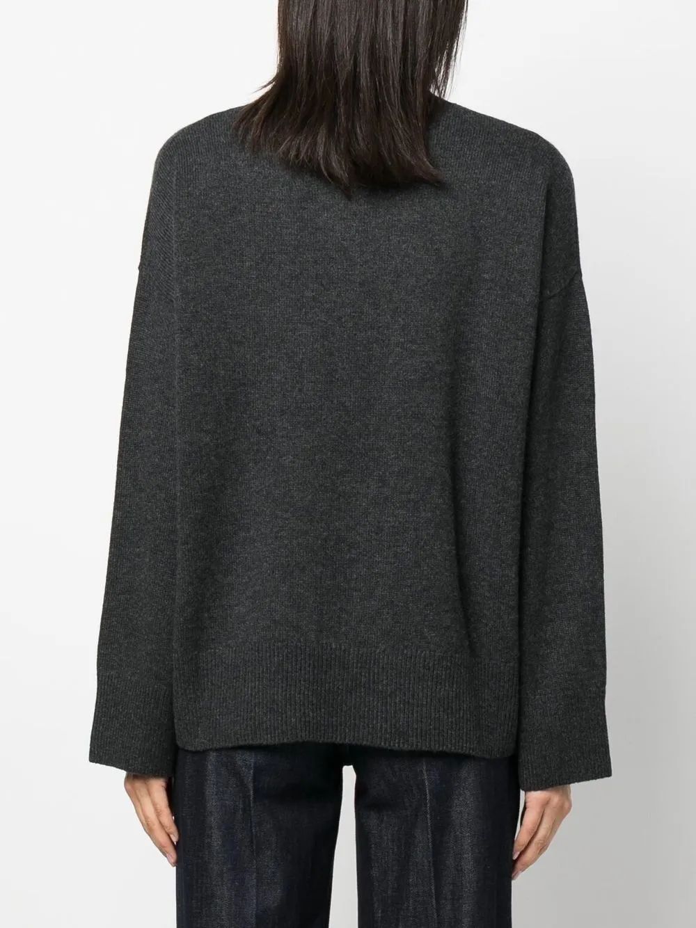 LE KASHA CREW NECK SWEATER WOMAN CHARCOAL