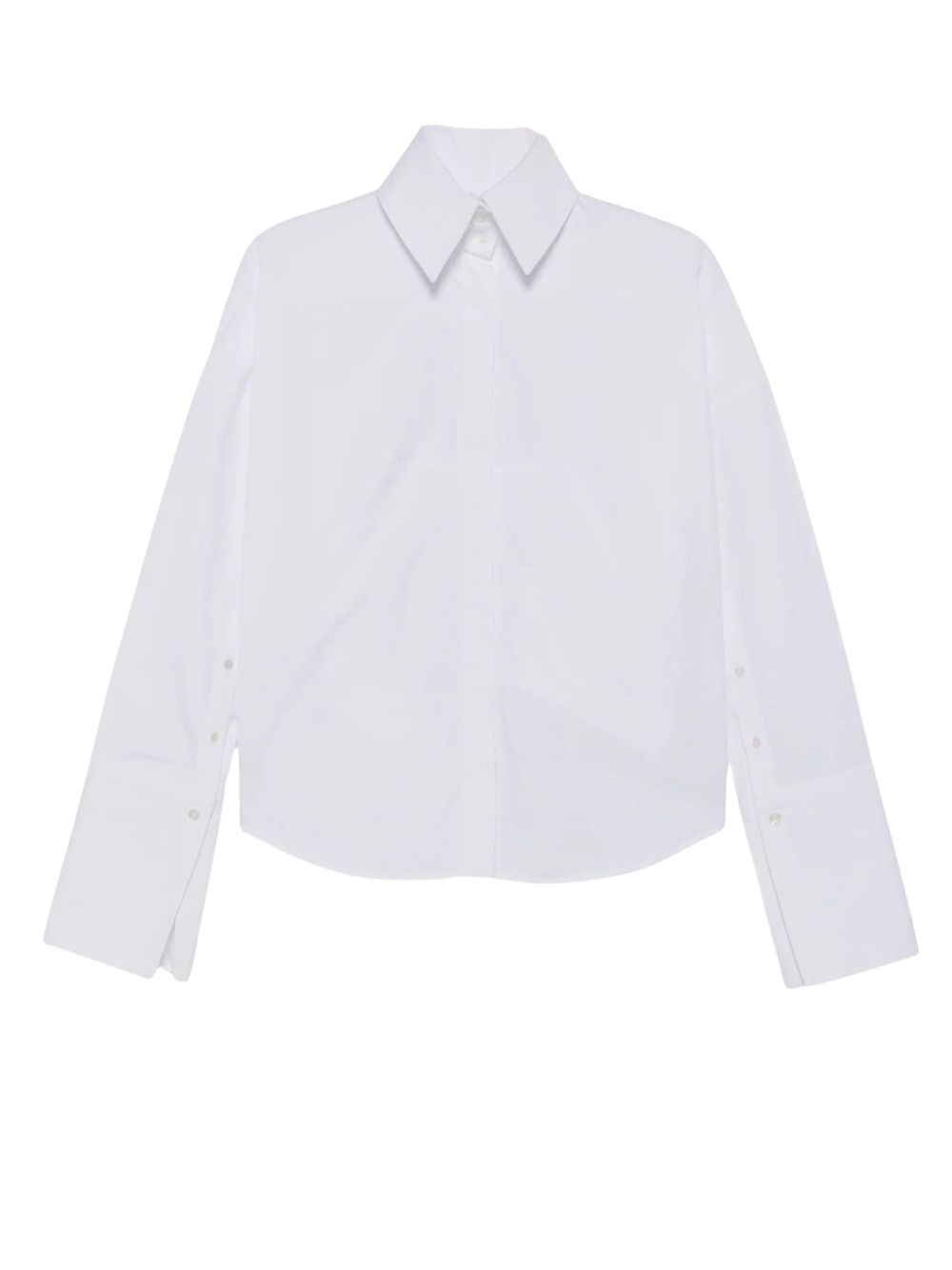 MATIERES FECALES WOMEN DAPHNE DROPSHOULDER SHIRT WHITE vista Frontale